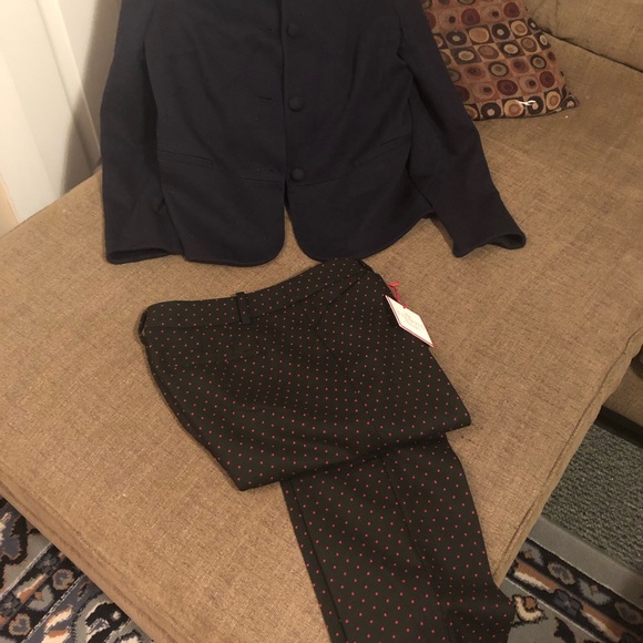 Talbots black w/red dot Hampshire ankle pant NWT - Picture 8 of 8